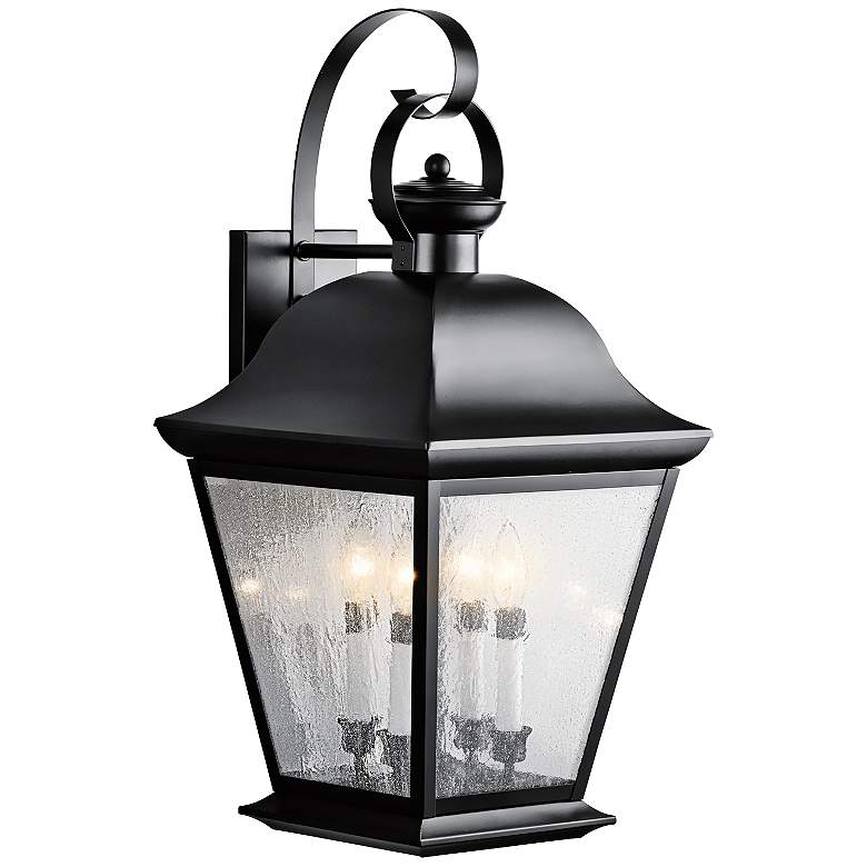 Image 2 Kichler Mt. Vernon 28 inch High Black Outdoor Wall Light