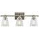 Kichler Nadine 25" Wide Brushed Nickel 3-Light Bath Light