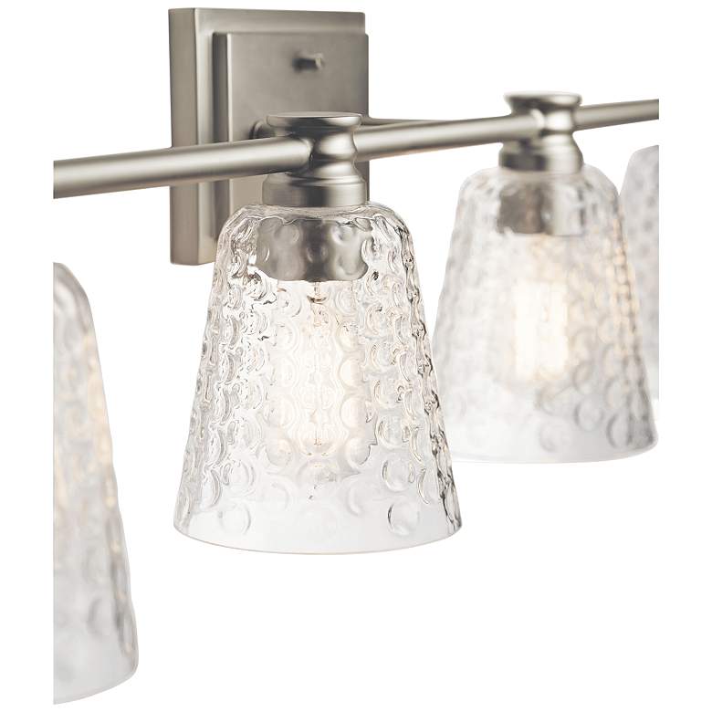 Image 3 Kichler Nadine 34 1/2"W Brushed Nickel 4-Light Bath Light more views