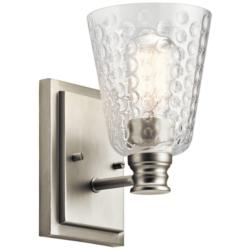 Kichler Nadine 9 1/4&quot; High Brushed Nickel Wall Sconce