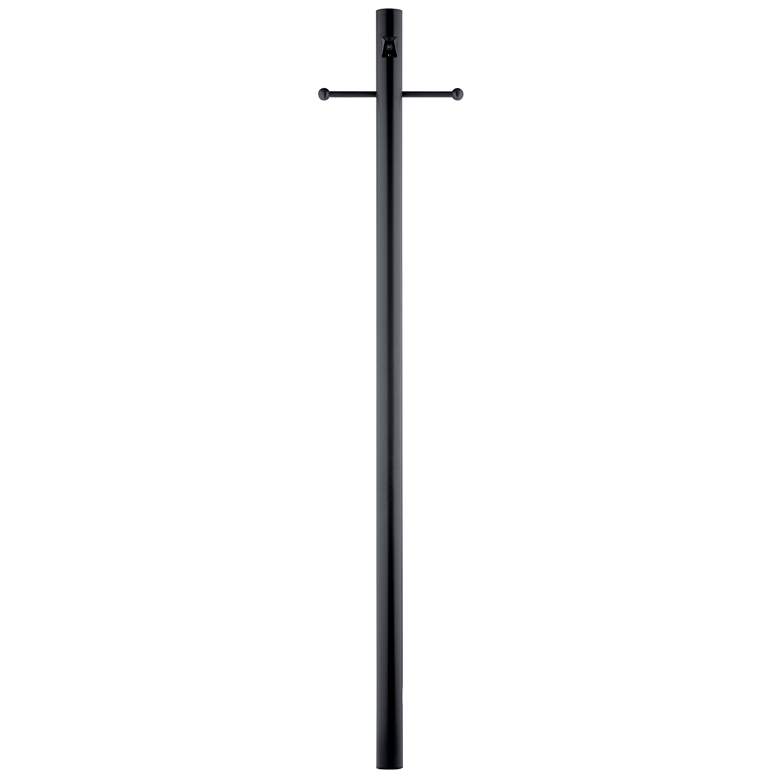Image 1 Kichler Navarro 84" High Black Metal Post Pole with Base