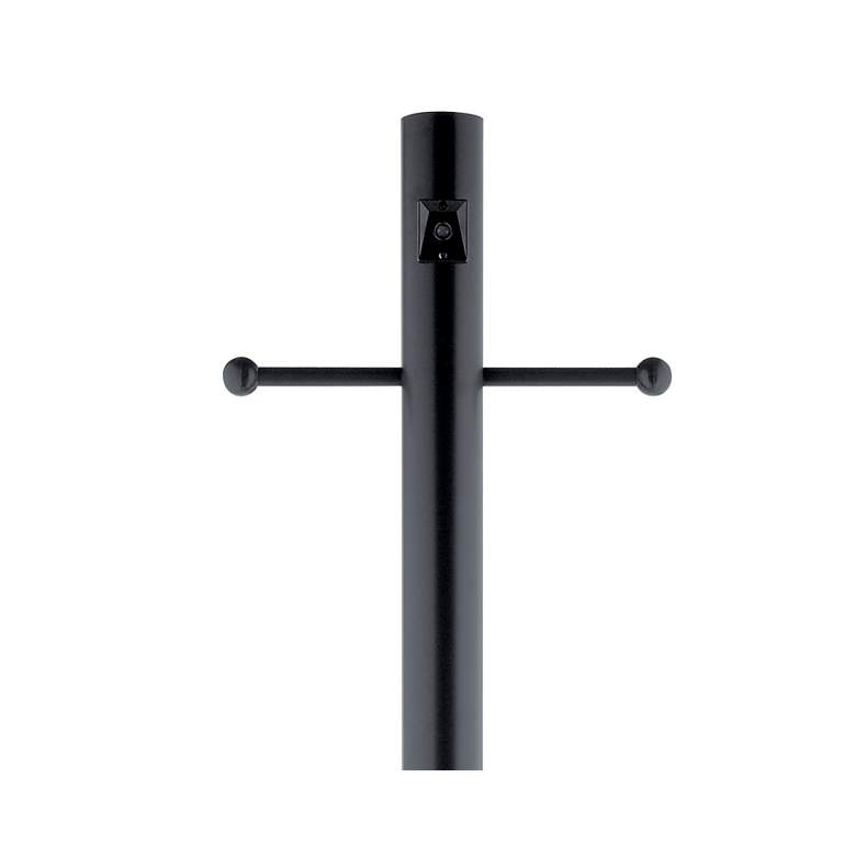 Image 2 Kichler Navarro 84" High Black Metal Post Pole with Base more views