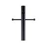 2_Kichler Navarro 84" High Black Metal Post Pole with Base more views