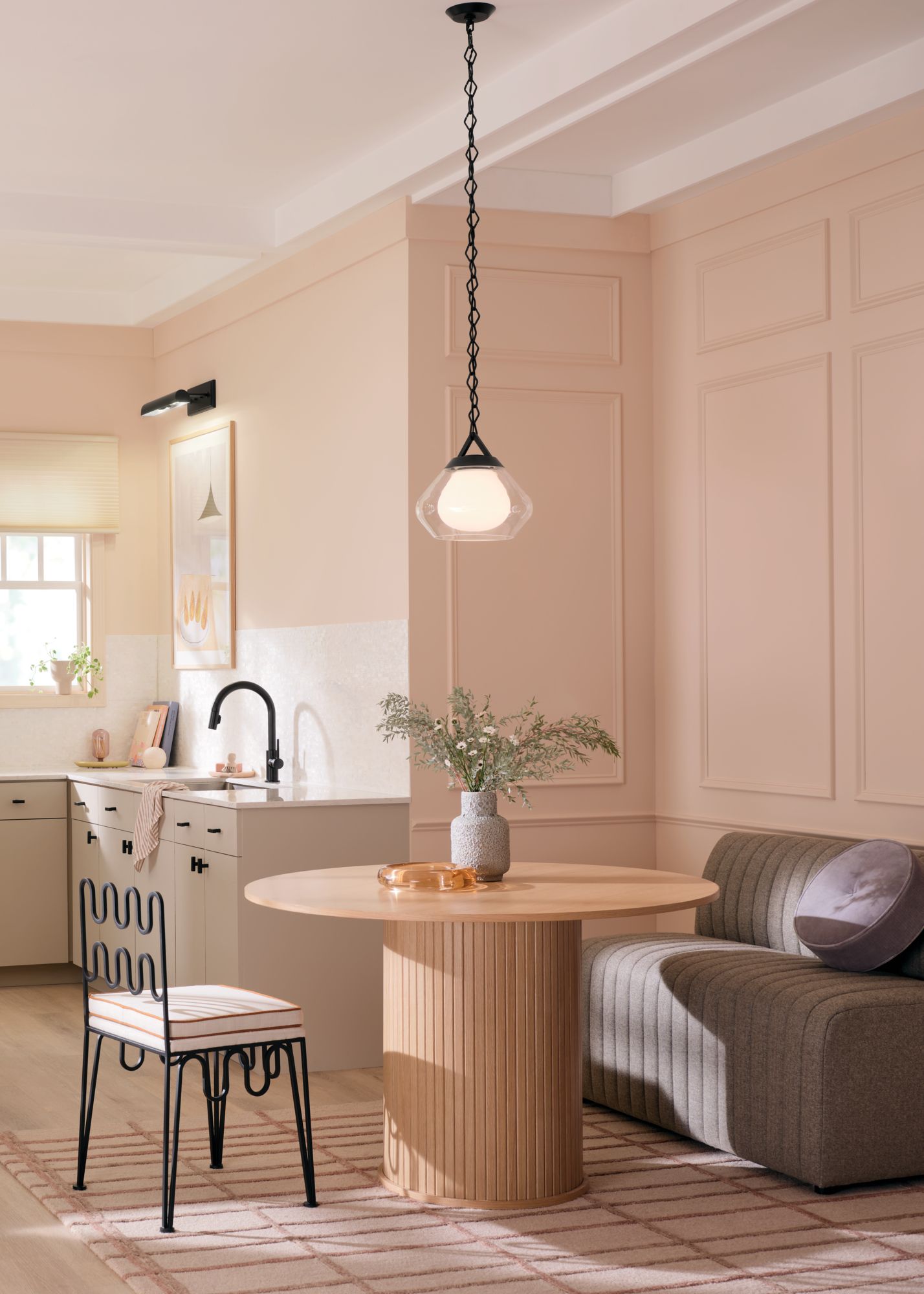 Image 3 Kichler Nella 12 Inch 1 Light Pendant in Black more views