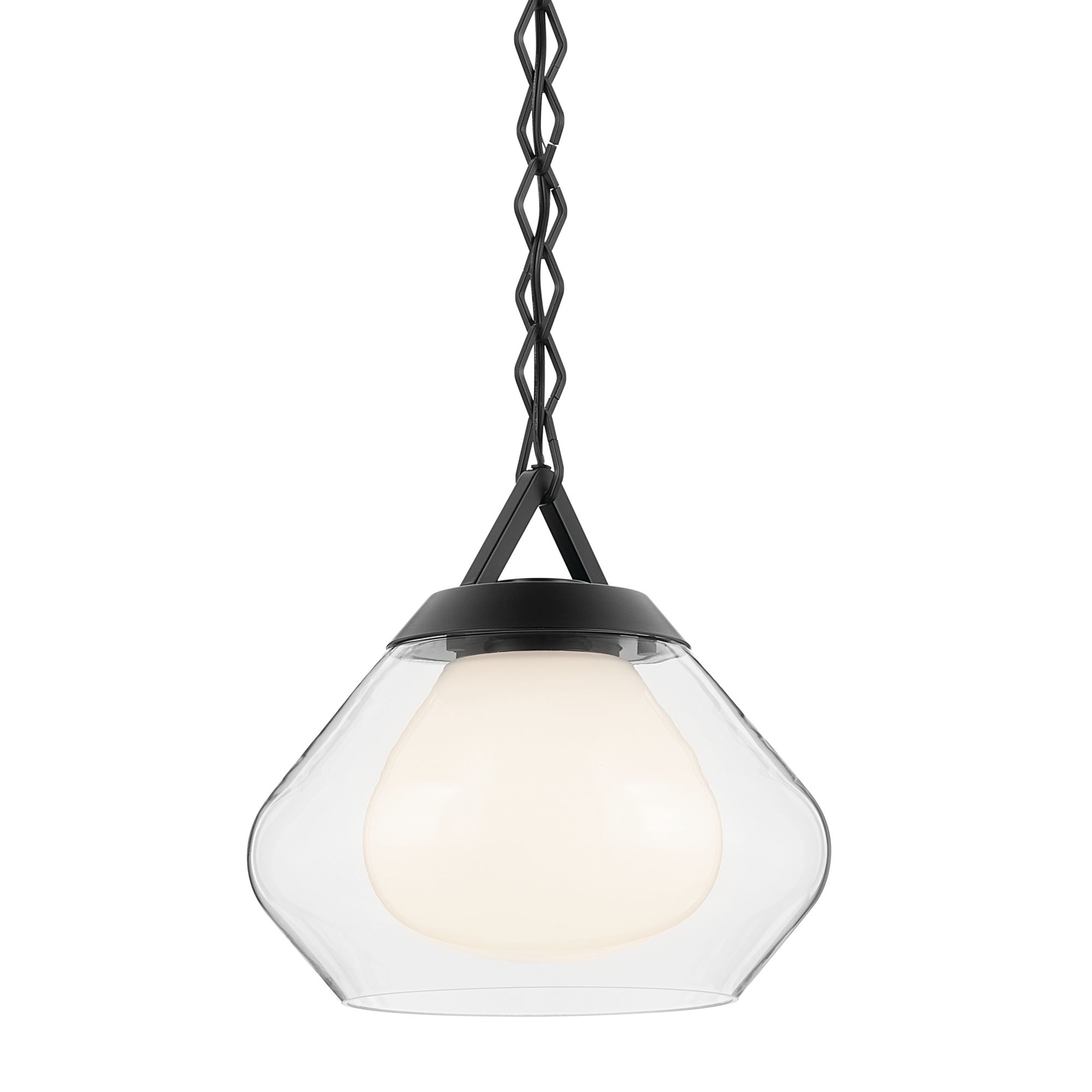 Image 5 Kichler Nella 12 Inch 1 Light Pendant in Black more views