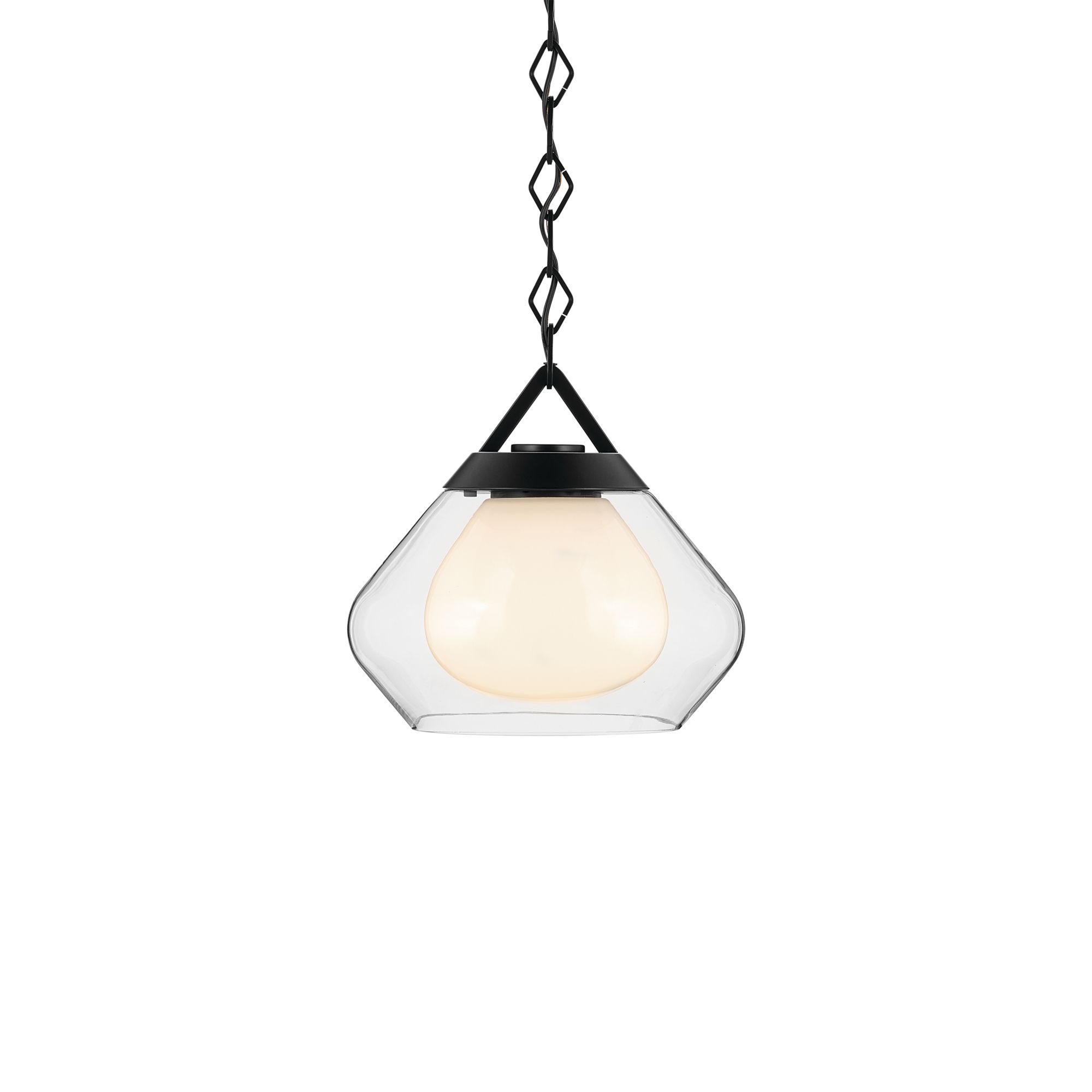 Image 6 Kichler Nella 12 Inch 1 Light Pendant in Black more views