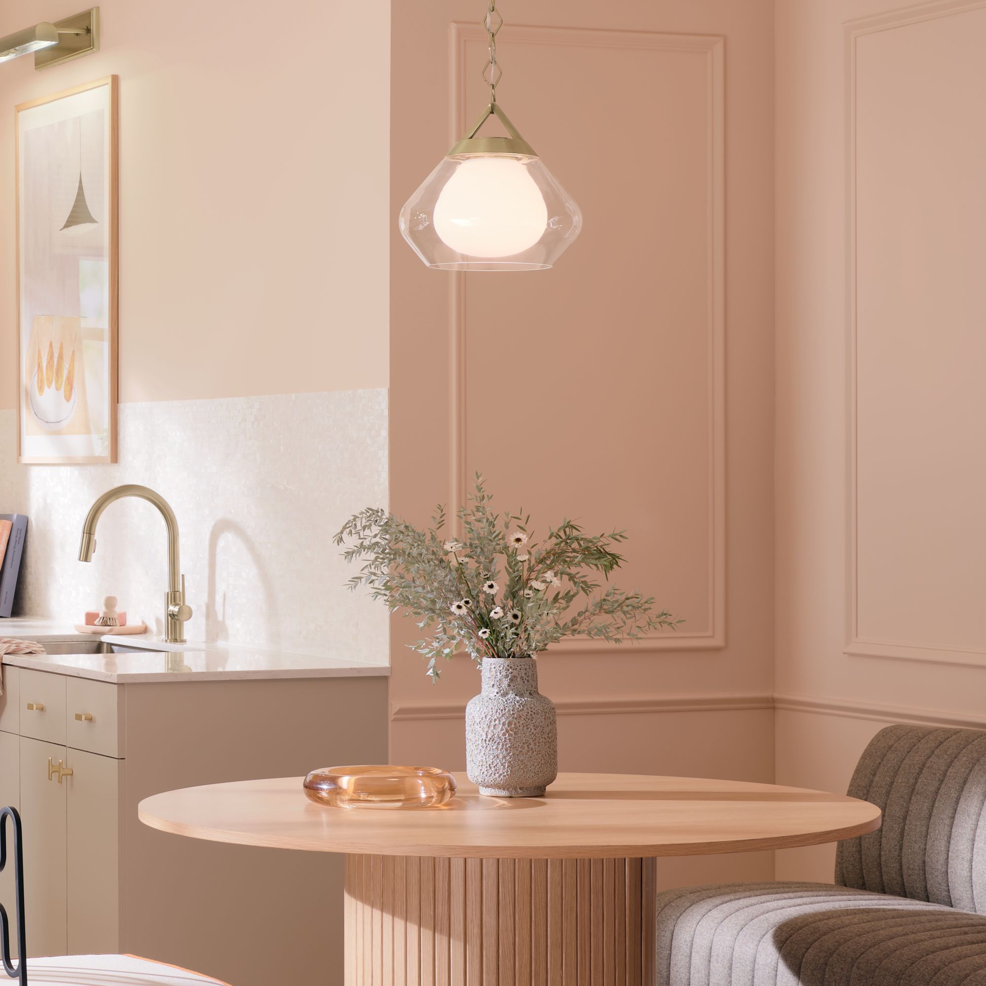 Image 4 Kichler Nella 12 Inch 1 Light Pendant in Champagne Bronze more views