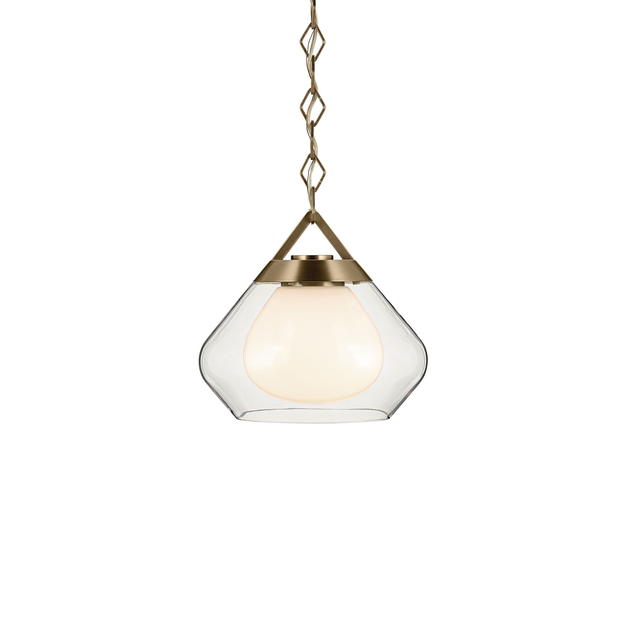 Image 6 Kichler Nella 12 Inch 1 Light Pendant in Champagne Bronze more views