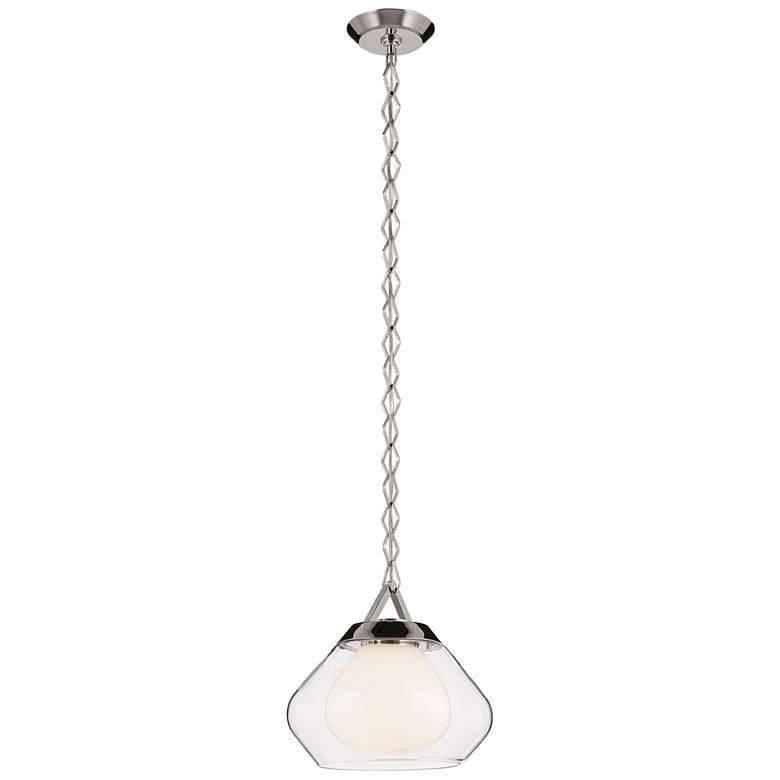 Image 1 Kichler Nella 12 Inch 1 Light Pendant in Polished Nickel
