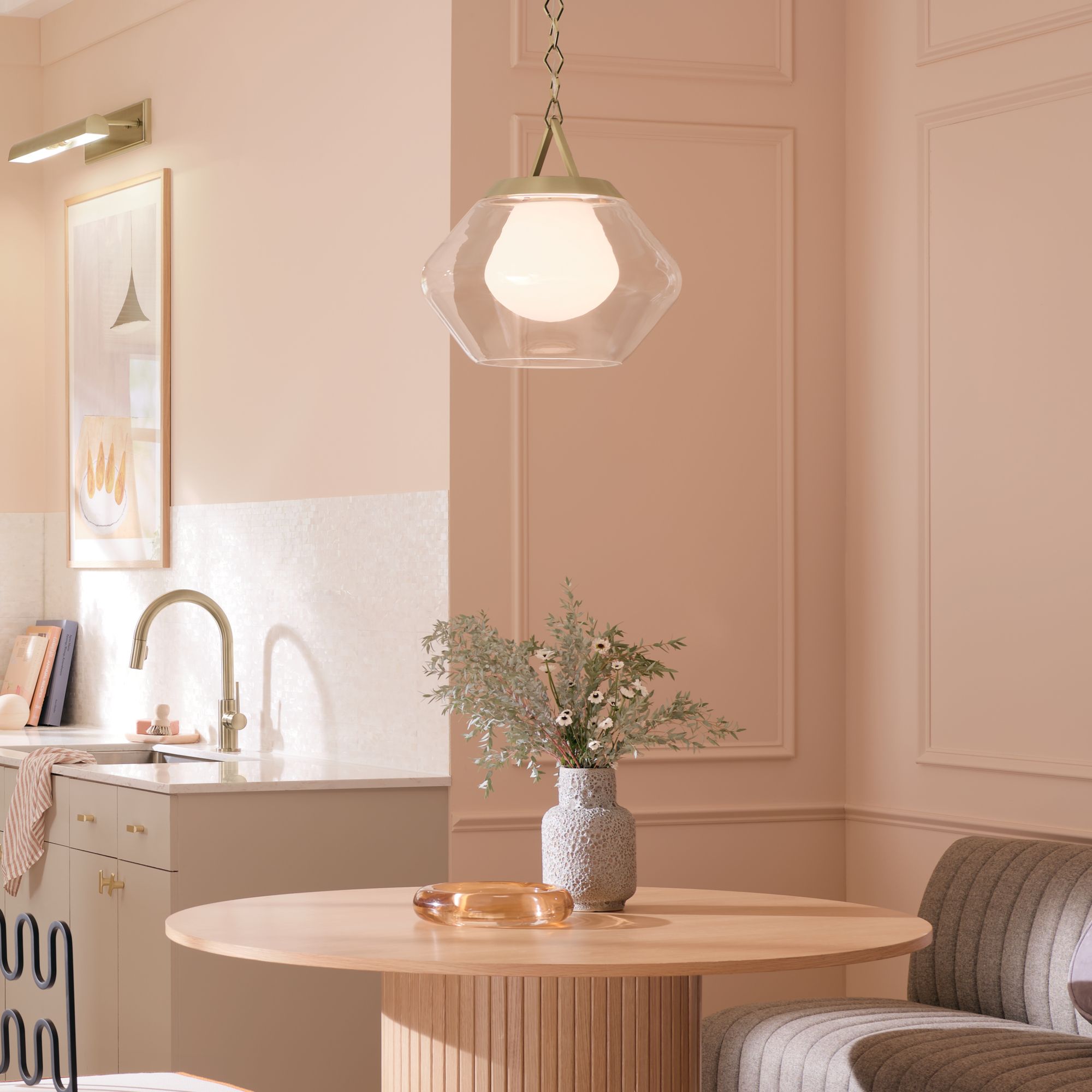 Image 3 Kichler Nella 16 Inch 1 Light Pendant in Black more views