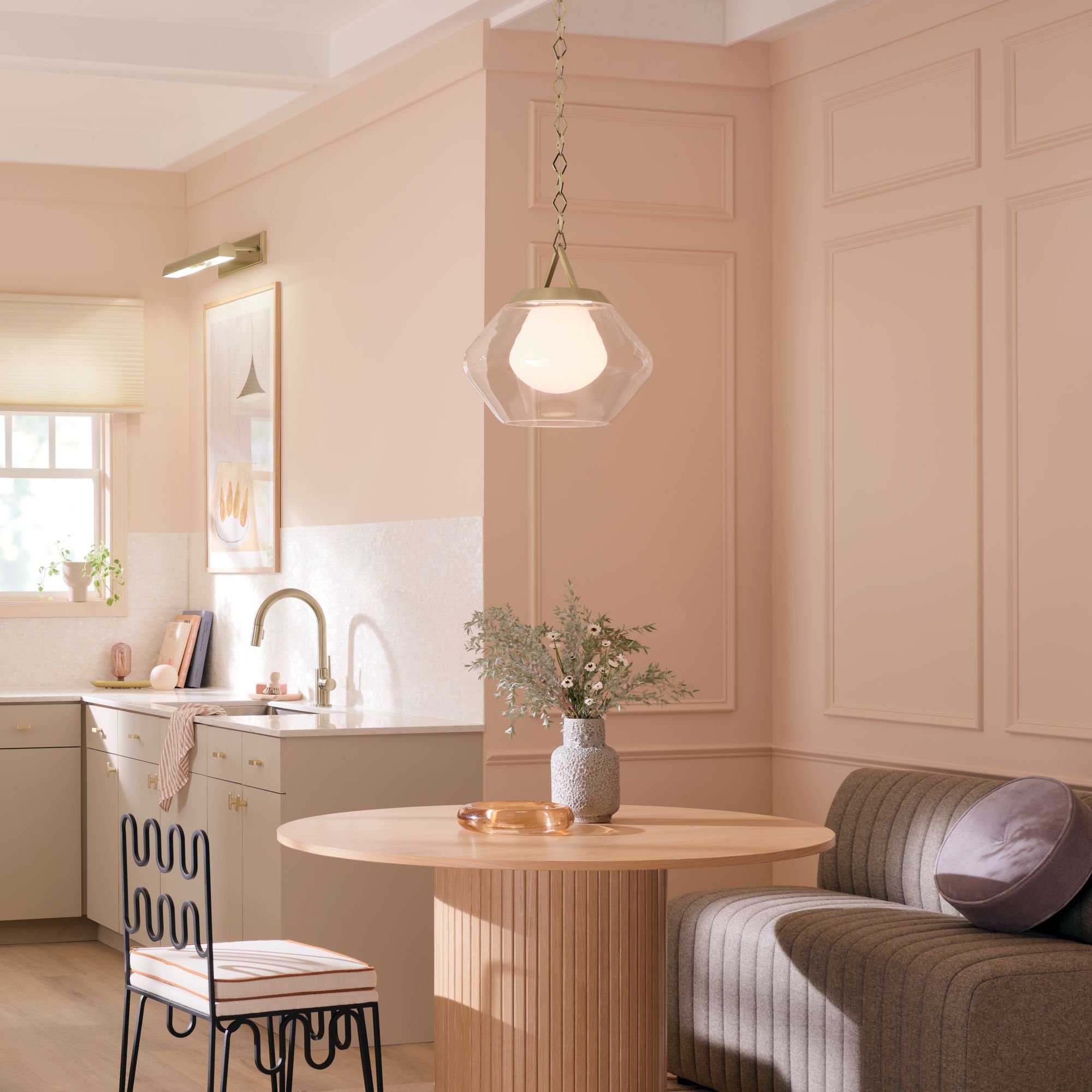 Image 4 Kichler Nella 16 Inch 1 Light Pendant in Black more views