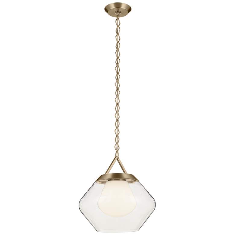 Image 1 Kichler Nella 16 Inch 1 Light Pendant in Champagne Bronze