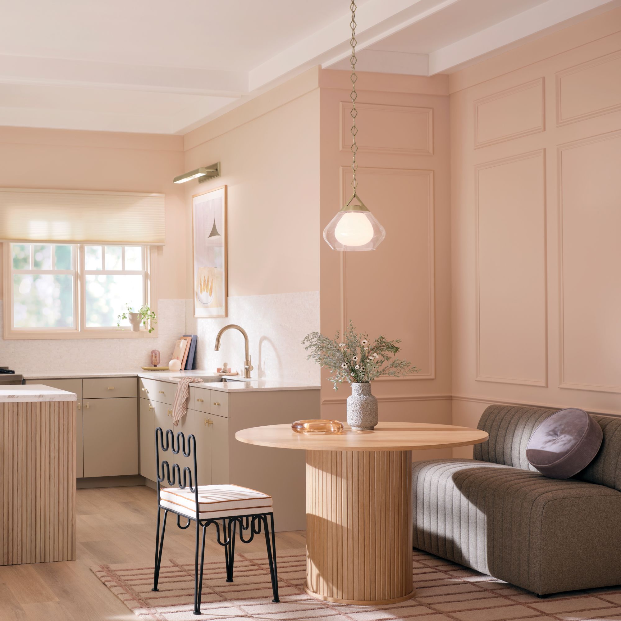 Image 4 Kichler Nella 16 Inch 1 Light Pendant in Champagne Bronze more views