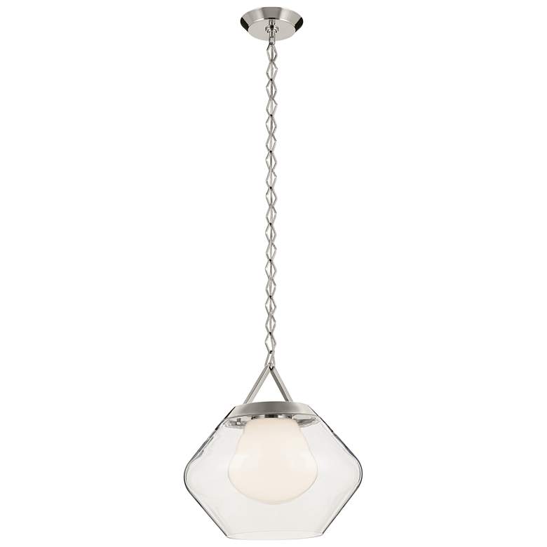 Image 1 Kichler Nella 16 Inch 1 Light Pendant in Polished Nickel