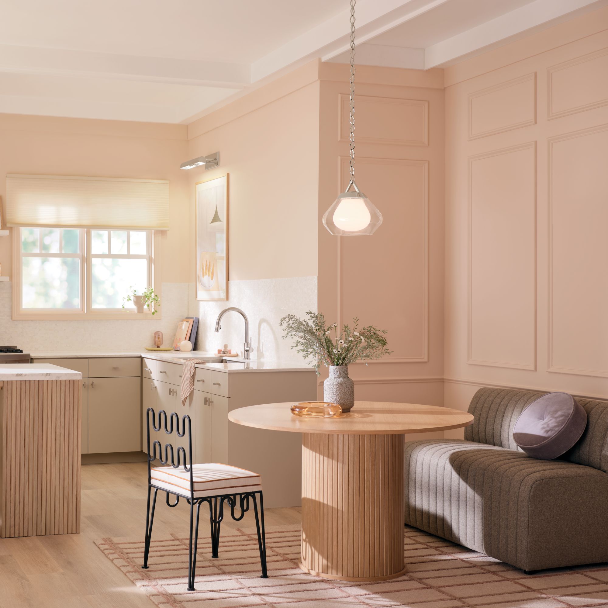 Image 3 Kichler Nella 16 Inch 1 Light Pendant in Polished Nickel more views