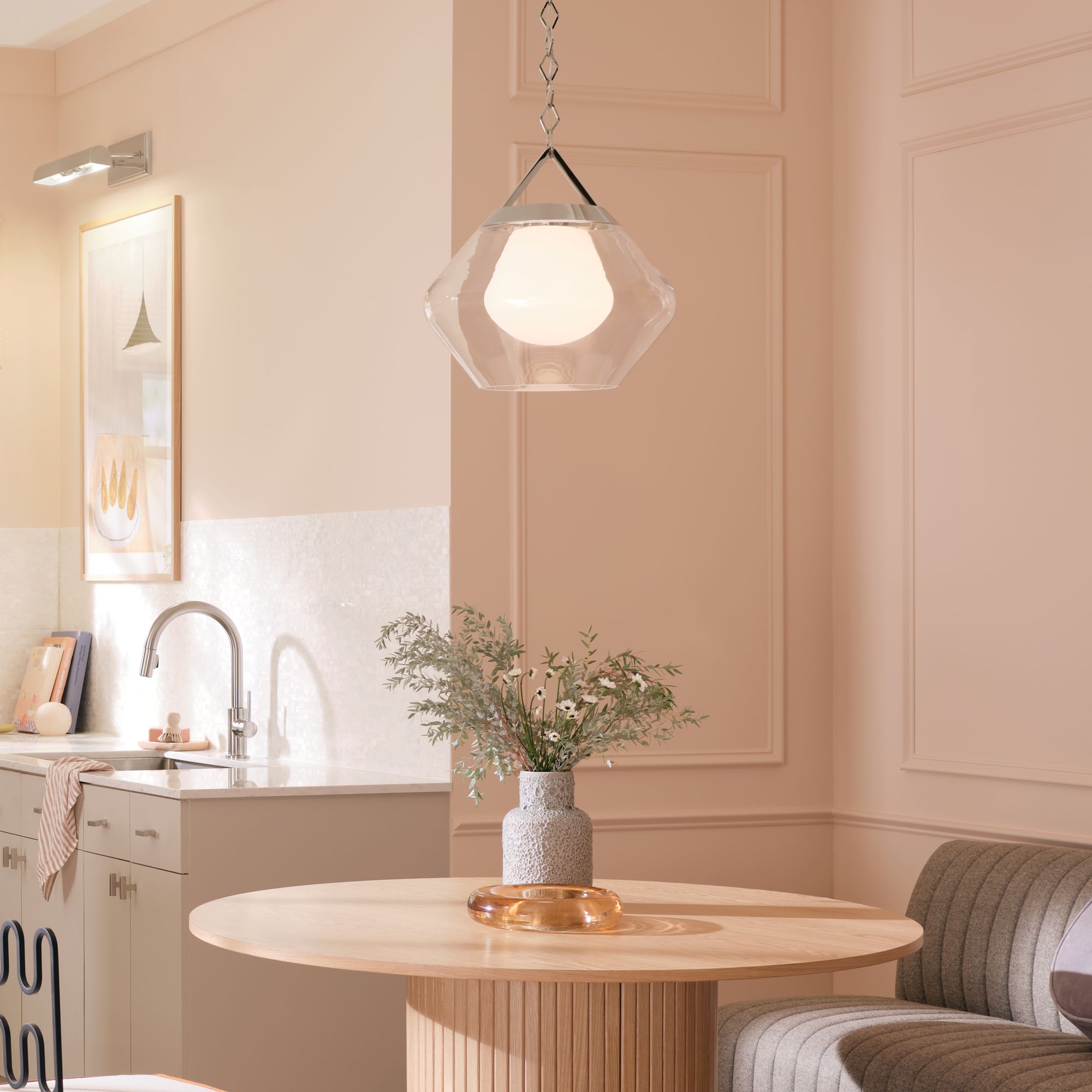 Image 4 Kichler Nella 16 Inch 1 Light Pendant in Polished Nickel more views