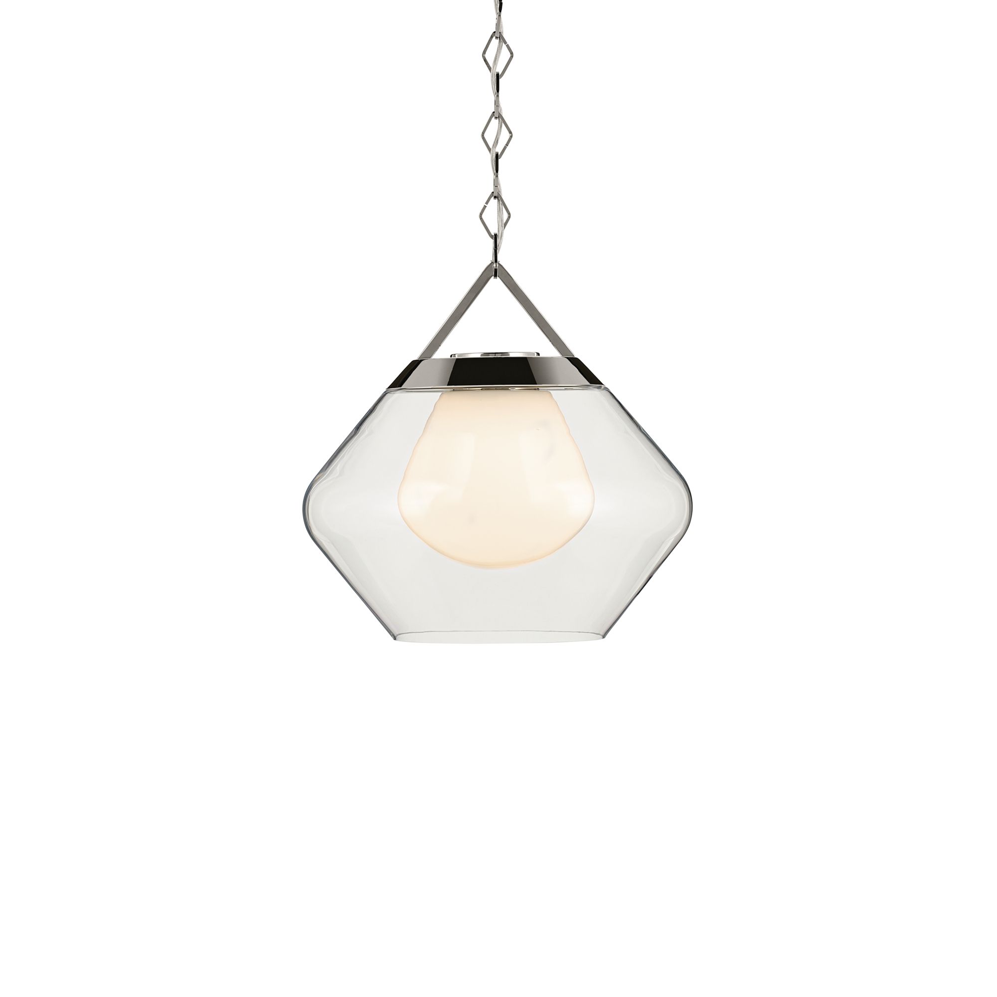 Image 6 Kichler Nella 16 Inch 1 Light Pendant in Polished Nickel more views