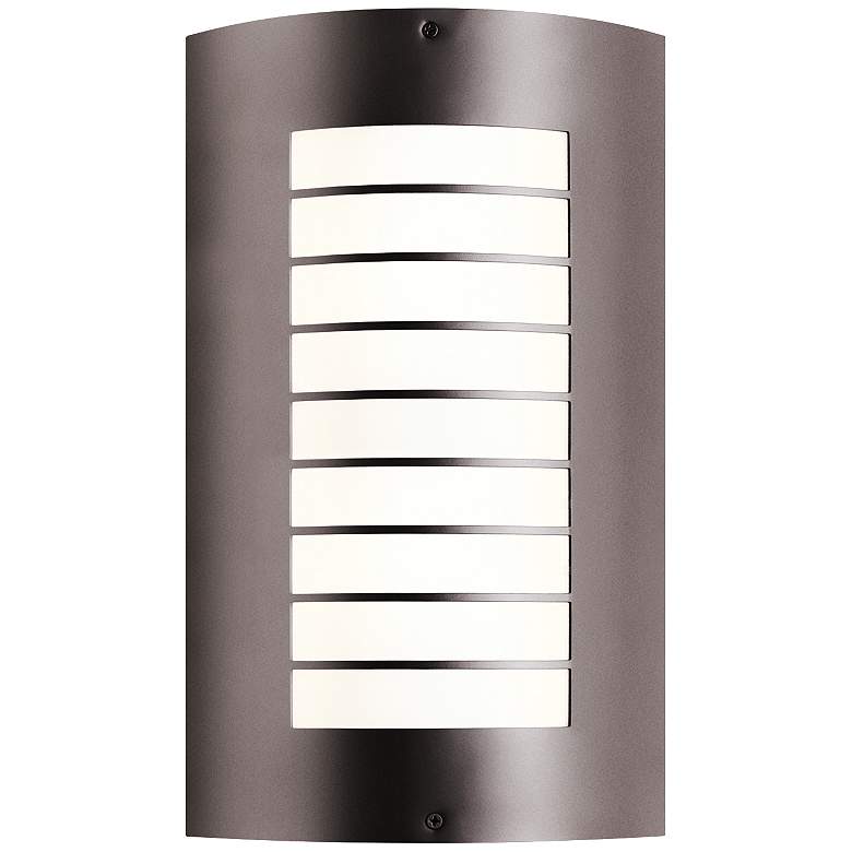 Image 1 Kichler Newport 15 1/4" High Bronze Outdoor Wall Light