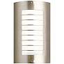 Kichler Newport 15 1/4" High Nickel Outdoor Wall Light