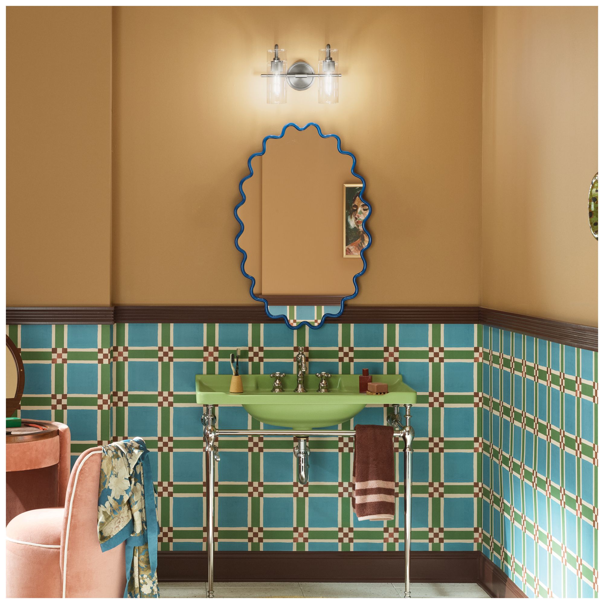Image 6 Kichler Niccol 14" 2-Light Vanity Light With Clear Glass in Brushed Nickel more views
