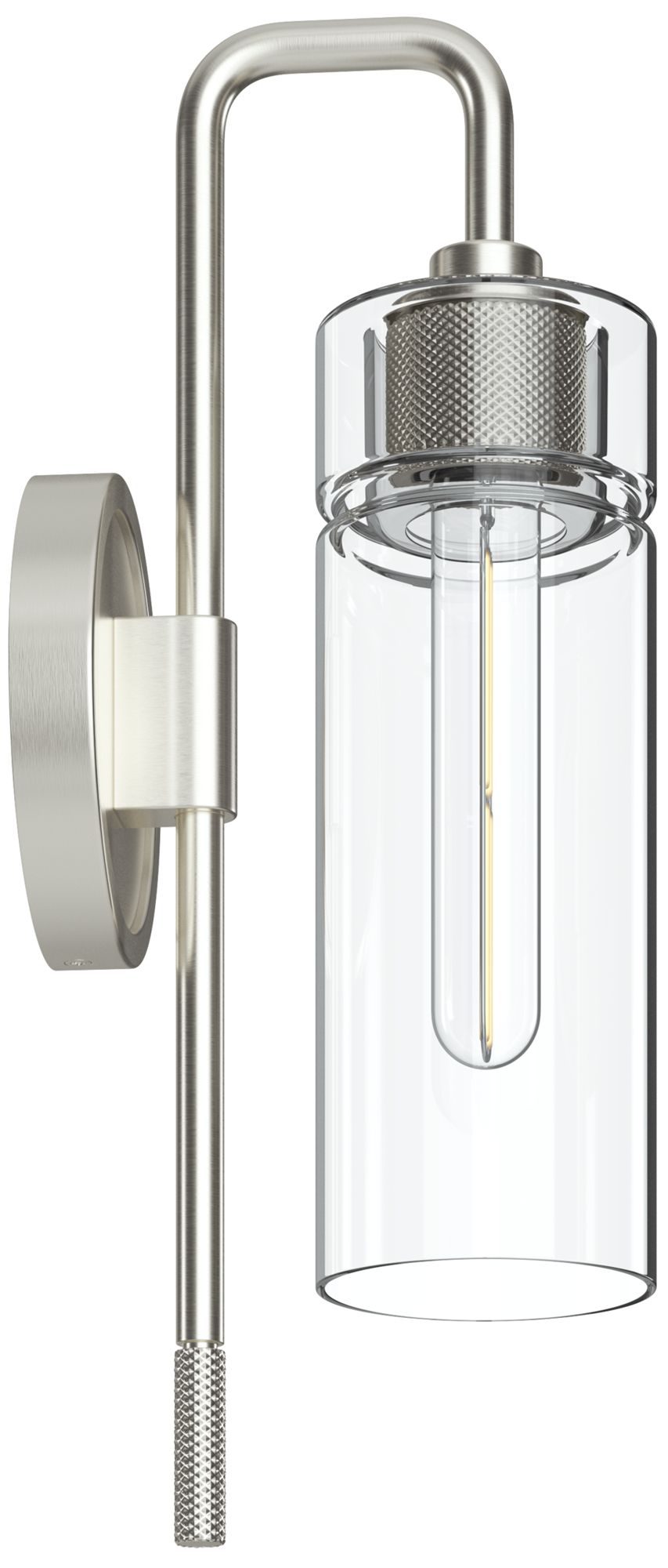 Image 5 Kichler Niccol 16" 1-Light Wall Sconce With Clear Glass in Brushed Nickel more views