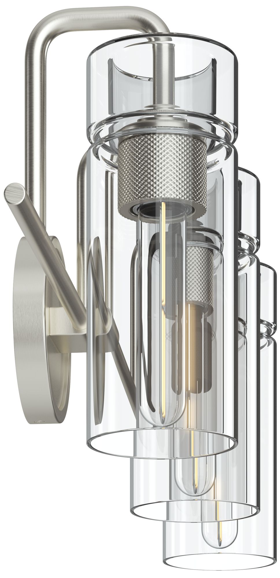 Image 5 Kichler Niccol 24" 3-Light Vanity Light With Clear Glass in Brushed Nickel more views