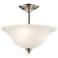 Kichler Nicholson 16" Wide Brushed Nickel 3-Bulb Ceiling Light
