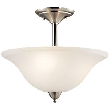 Kichler Nicholson 16" Wide Brushed Nickel 3-Bulb Ceiling Light