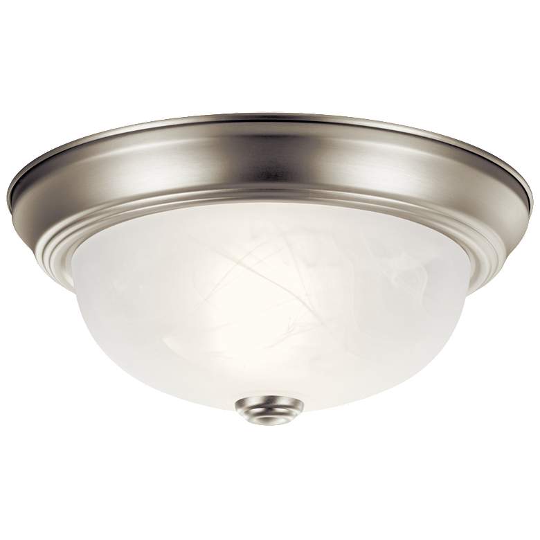 Image 1 Kichler Nickel Flush Mount 2 Light