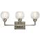 Kichler Niles 24" Wide Antique Pewter 3-Light Bath Light