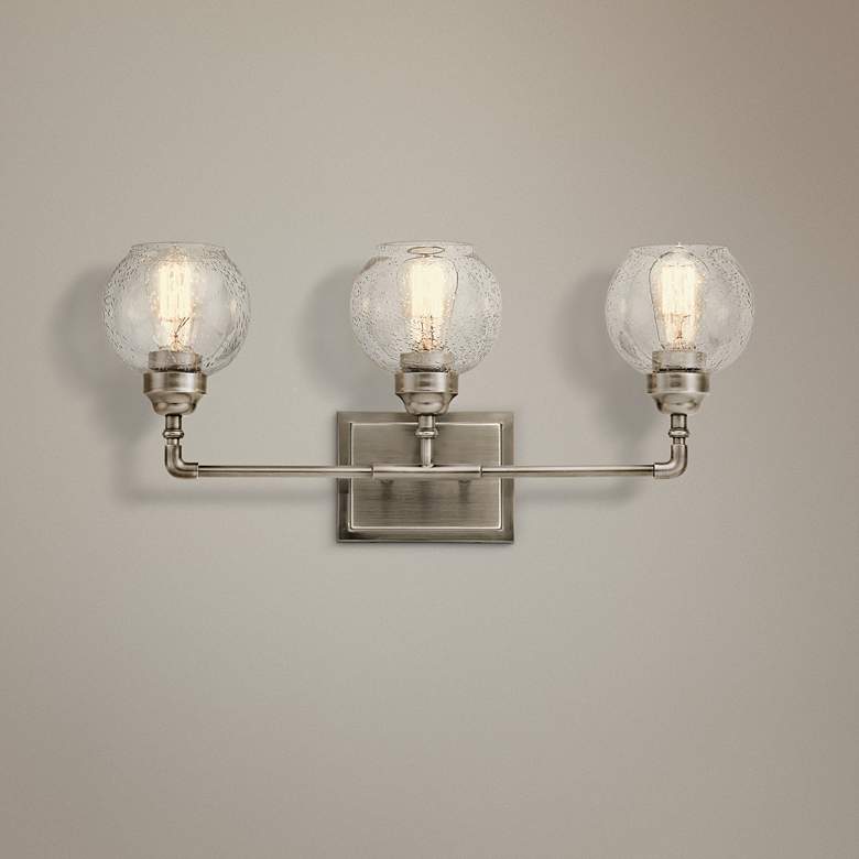 Image 1 Kichler Niles 24" Wide Antique Pewter 3-Light Bath Light