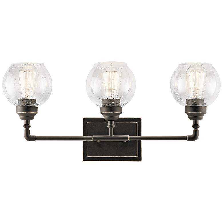 Image 1 Kichler Niles 24" Wide Olde Bronze 3-Light Bath Light