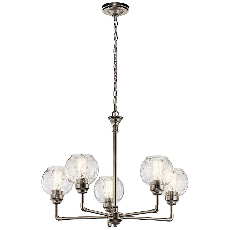 Image 3 Kichler Niles 26 inch Wide Antique Pewter 5-Light Chandelier more views