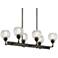 Kichler Niles 32 1/4"W Olde Bronze 6-Light Linear Chandelier