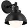 Kichler Niva 11.25 Inch 1 Light Convertible Semi Flush  in Black
