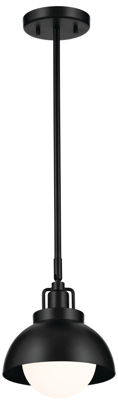 Image 2 Kichler Niva 11.25 Inch 1 Light Convertible Semi Flush  in Black more views