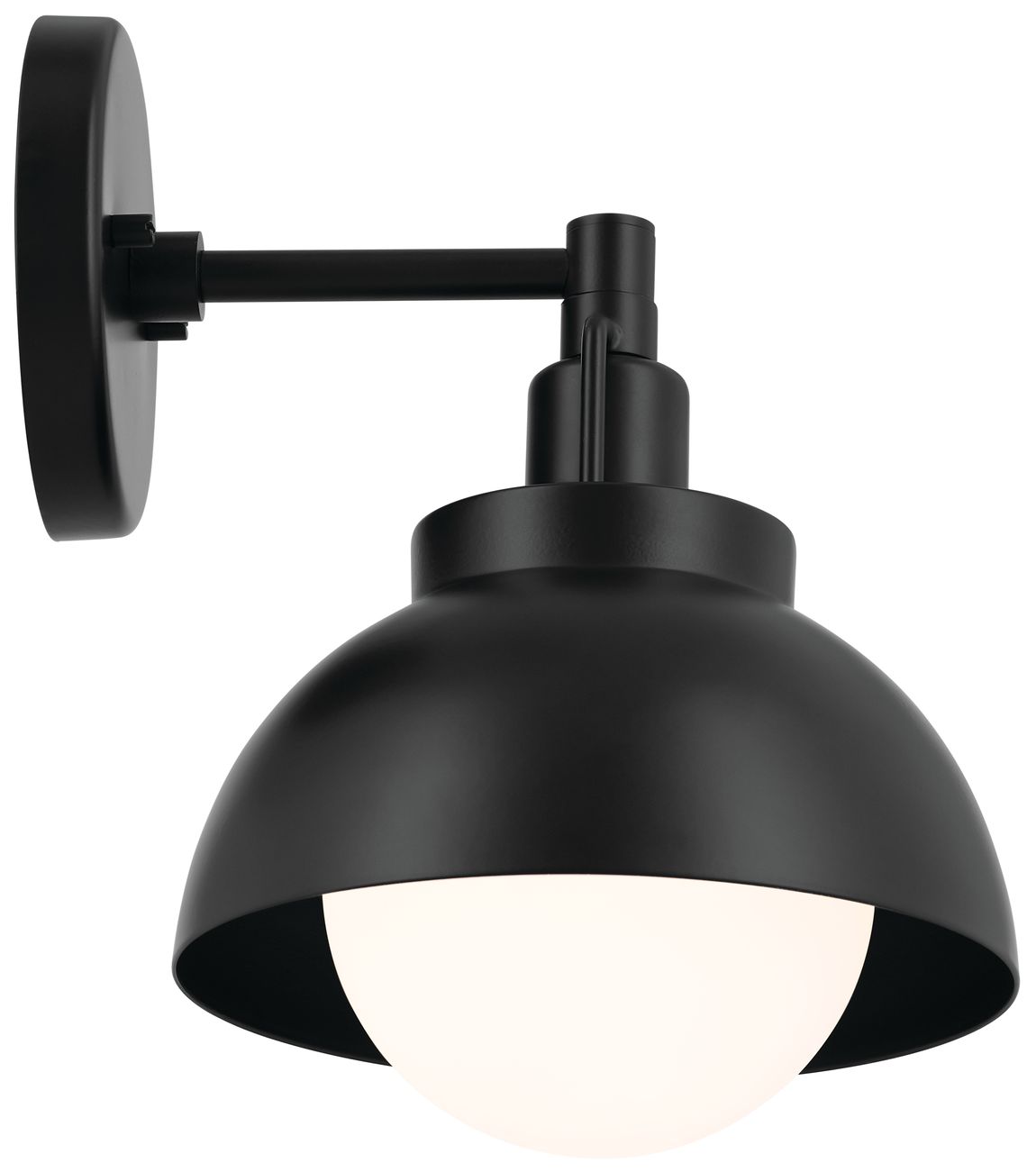 Image 5 Kichler Niva 11.25 Inch 1 Light Convertible Semi Flush  in Black more views