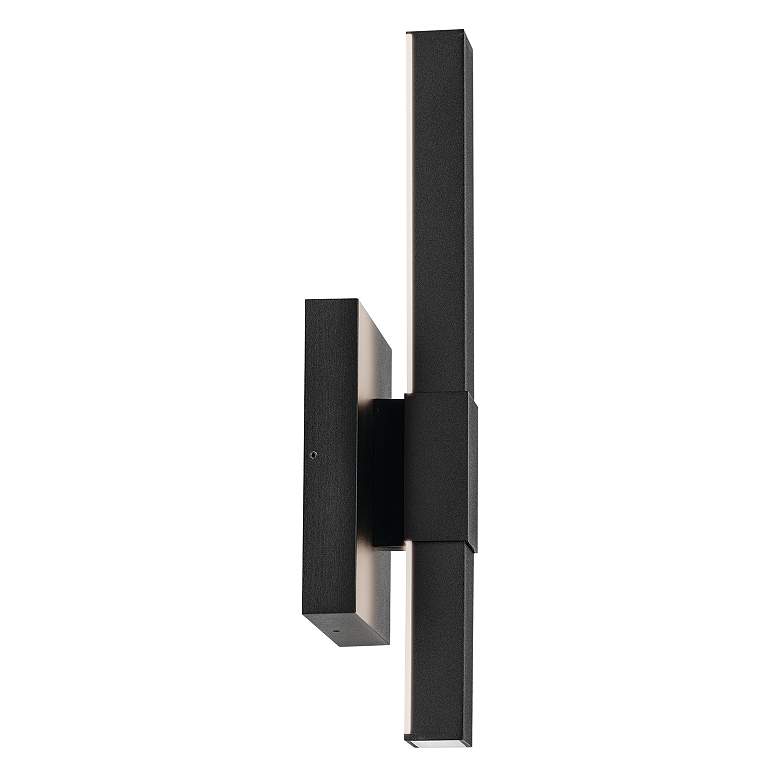 Image 4 Kichler Nocar 16" High Texture Black LED Outdoor Wall Light more views