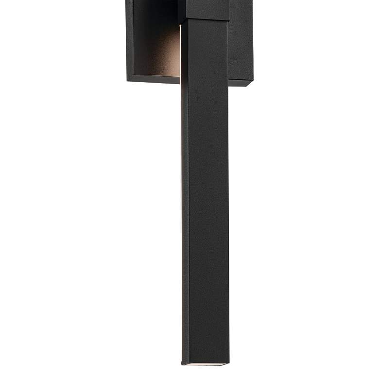 Image 3 Kichler Nocar 30" High Textured Black LED Outdoor Wall Light more views