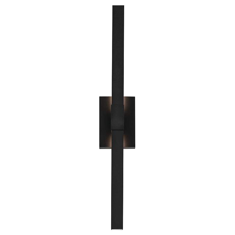 Image 4 Kichler Nocar 30" High Textured Black LED Outdoor Wall Light more views