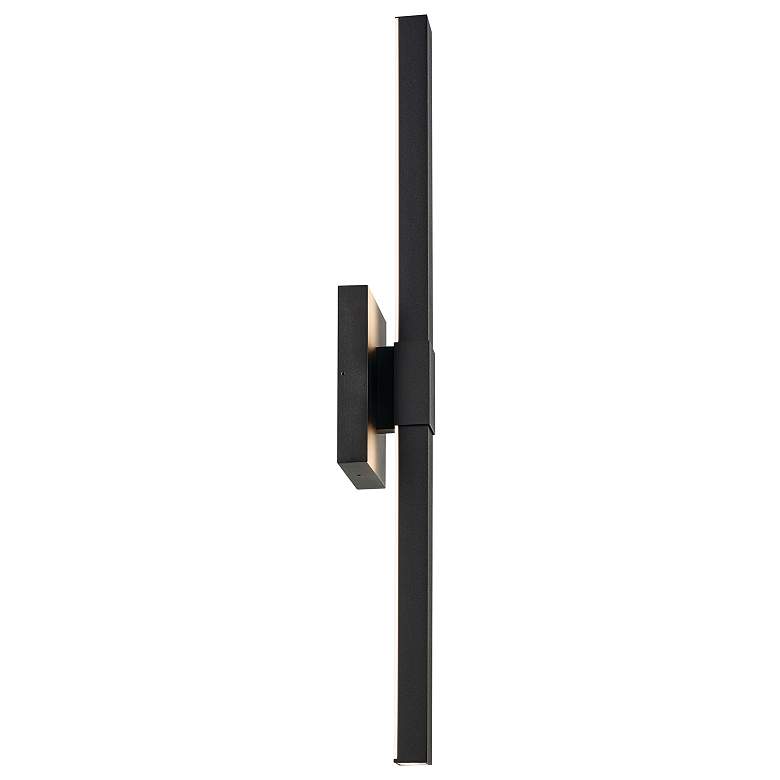 Image 5 Kichler Nocar 30" High Textured Black LED Outdoor Wall Light more views