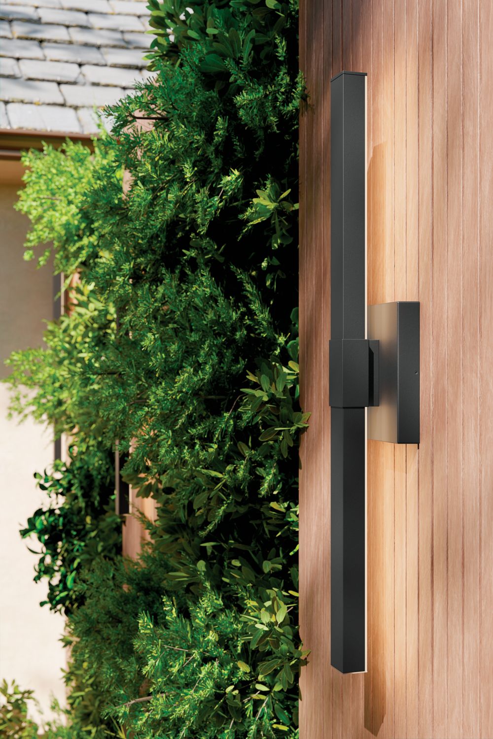 Kichler Nocar 30" High Textured Black LED Outdoor Wall Light