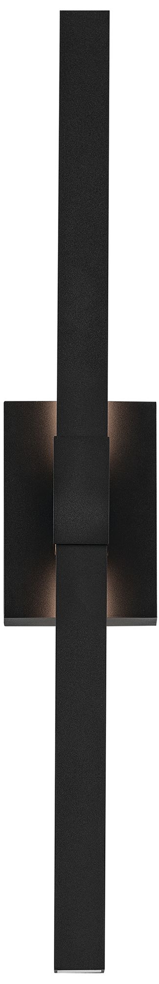 Kichler Nocar 30" High Textured Black LED Outdoor Wall Light