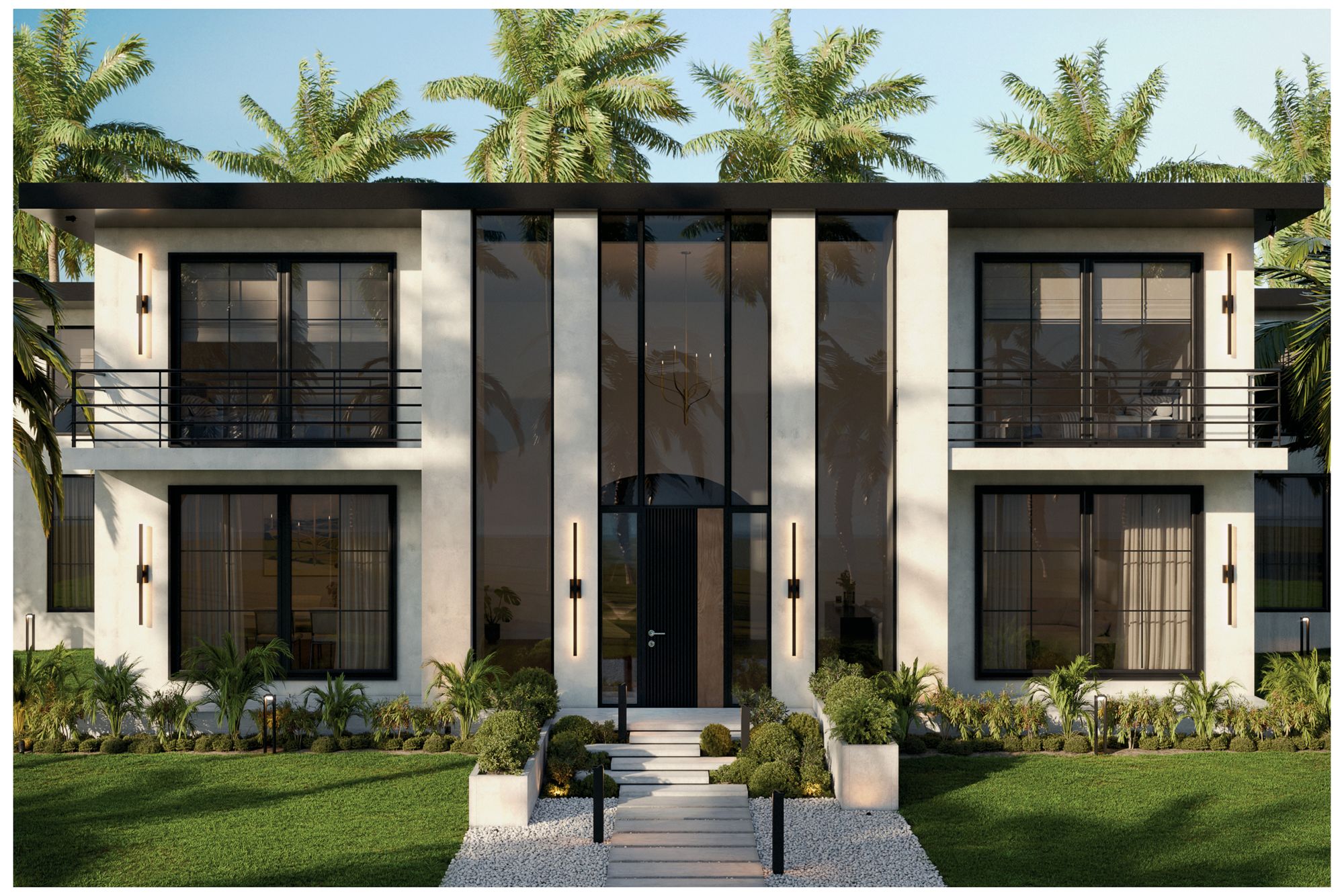 Image 3 Kichler Nocar 48" Outdoor LED Wall Light in Textured Black more views