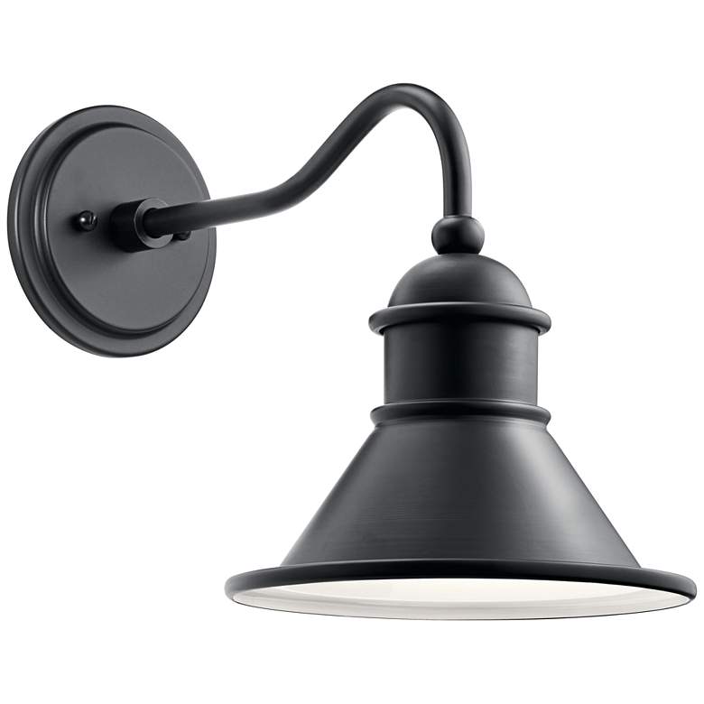Image 1 Kichler Northland 12 inch High Black Outdoor Wall Light