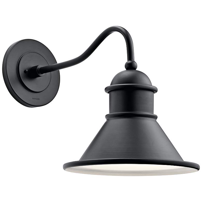 Image 1 Kichler Northland 16 3/4 inch High Black Dark Sky Outdoor Wall Light