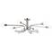 Kichler Ocala 41.25 Inch 6 Light Flush Mount with Clear Crystal