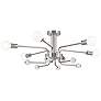 2_Kichler Ocala 41.25 Inch 6 Light Flush Mount with Clear Crystal more views