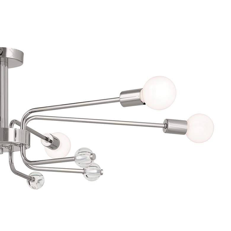 Image 4 Kichler Ocala 41.25 Inch 6 Light Flush Mount with Clear Crystal more views