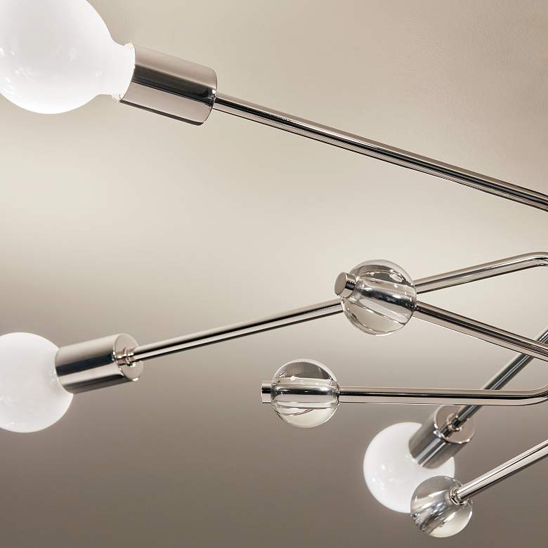 Image 5 Kichler Ocala 41.25 Inch 6 Light Flush Mount with Clear Crystal more views